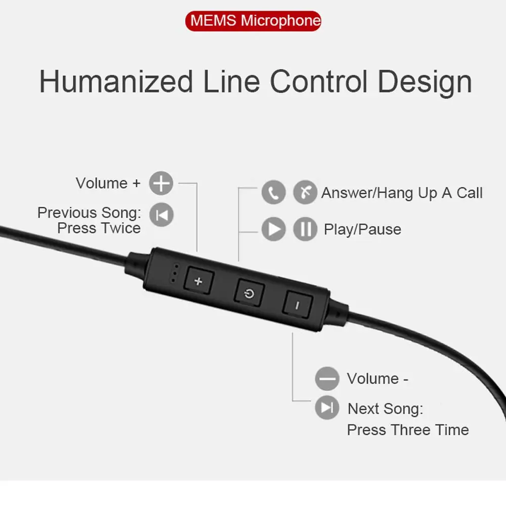 XT21 double dynamic hifi bluetooth sport earphones with mic 3