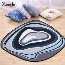 Zeegle нерегулярный рисунок формы и круглый ковер для гостиной нескользящий коврик для ванной коврик Декор Мультяшные ковры дверной коврик