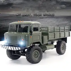 1/16 2,4 ГГц RC Гусеничный внедорожный военный грузовик автомобиль с фарой RTR автоматическое устройство игрушки RC гоночный альпинистский