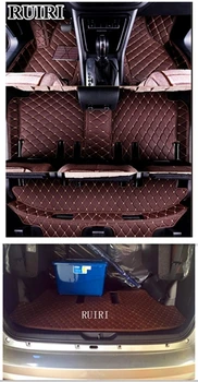 

Top quality! Custom special car floor mats + trunk mat for Toyota Fortuner 7 seats 2019 durable carpets for Fortuner 2020-2016