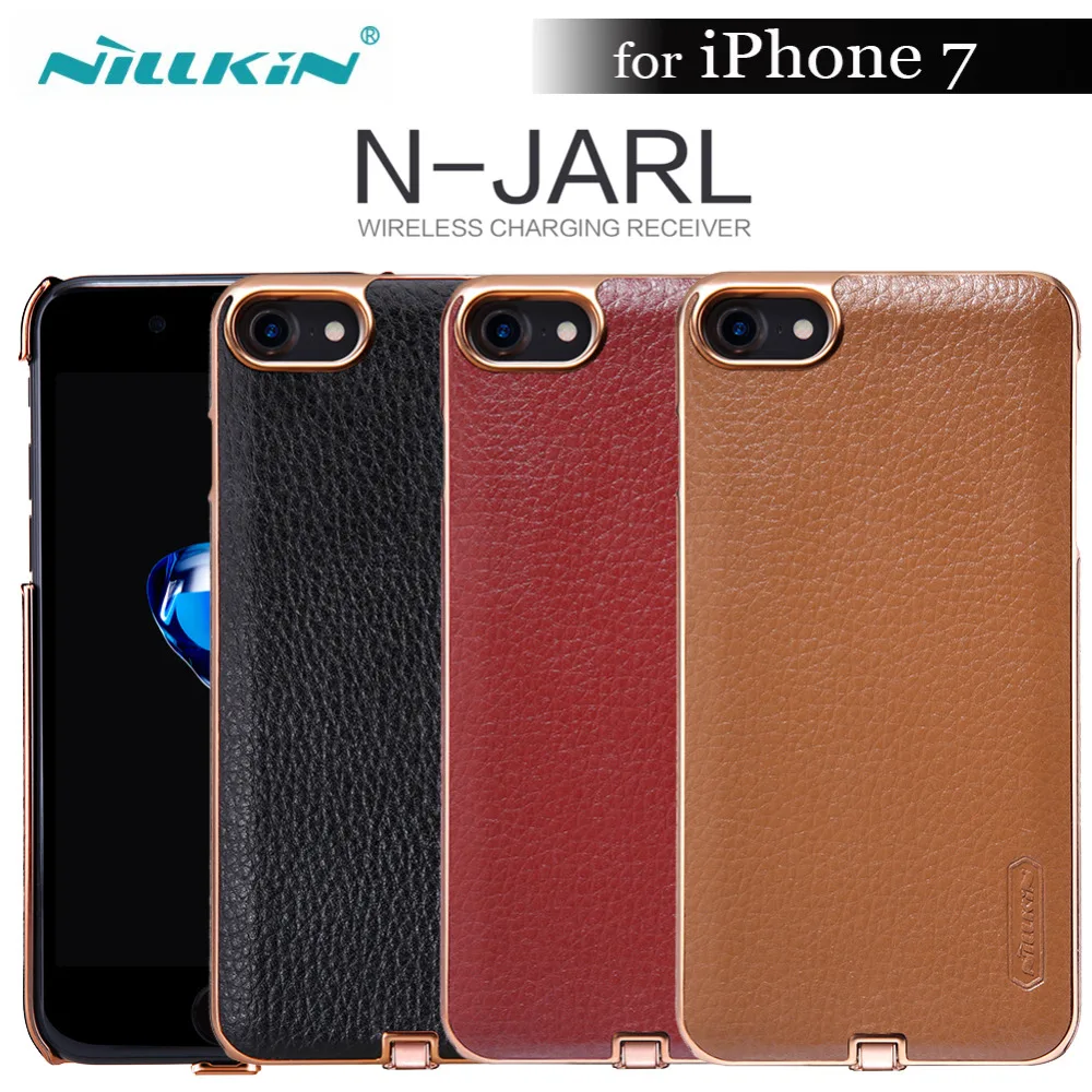 Goedkoop Nillkin N JARL Voor iphone 7 QI Draadloze ontvanger case cover nilkin draadloze oplader power opladen Zender voor iphone 7