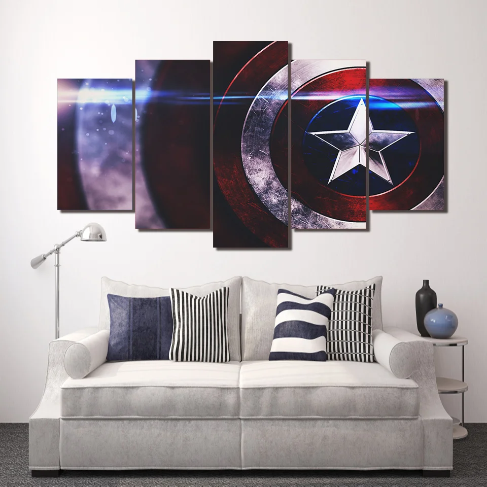 HD Printed captain america comics Painting Canvas Print room decor