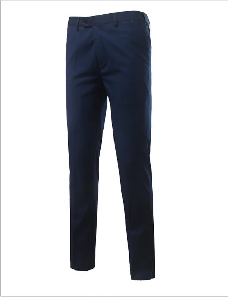 Модный мужской костюм брюки, черный, серый, винно-красный, сокровище синий, деловые мужские брюки для отдыха удобные и элегантные