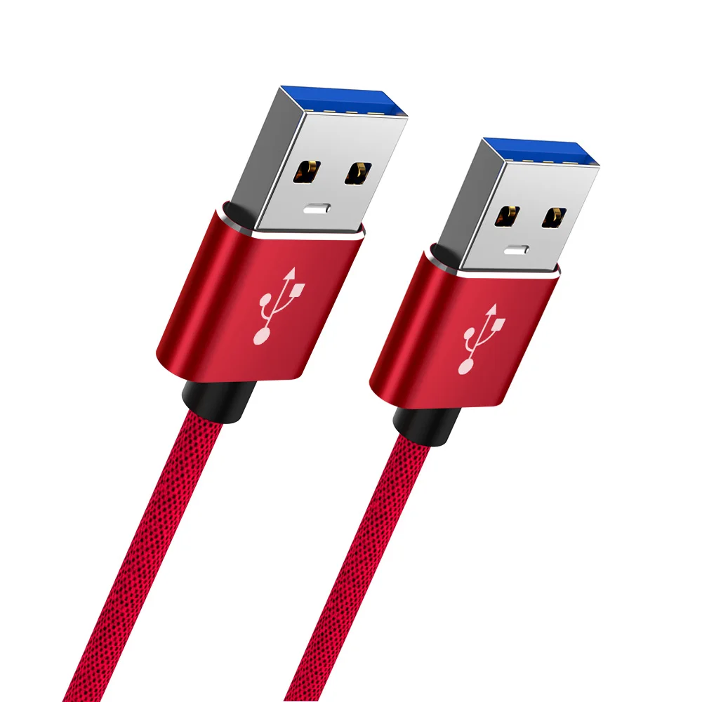 Красный USB2.0 Удлинительный кабель 5 Гбит/с супер Скорость двойной Тип к Тип для передачи данных, кабель, шнур синхронизации для Радиатор USB 2,0 Удлинительный кабель передачи данных - Цвет: Красный