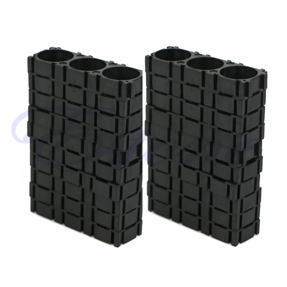 

Free Shipping 1 Set 10pcs Electric Car Bike Toy Battery 18650 Spacer Radiating Holder Bracket Black