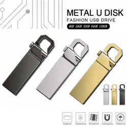 Лидер продаж USB 2,0 флэш-накопители USB металла флэш-накопители 64 GB 128 GB 32 GB 16 GB 8 ГБ флэш-накопитель флэш-памяти USB Stick U диск для хранения