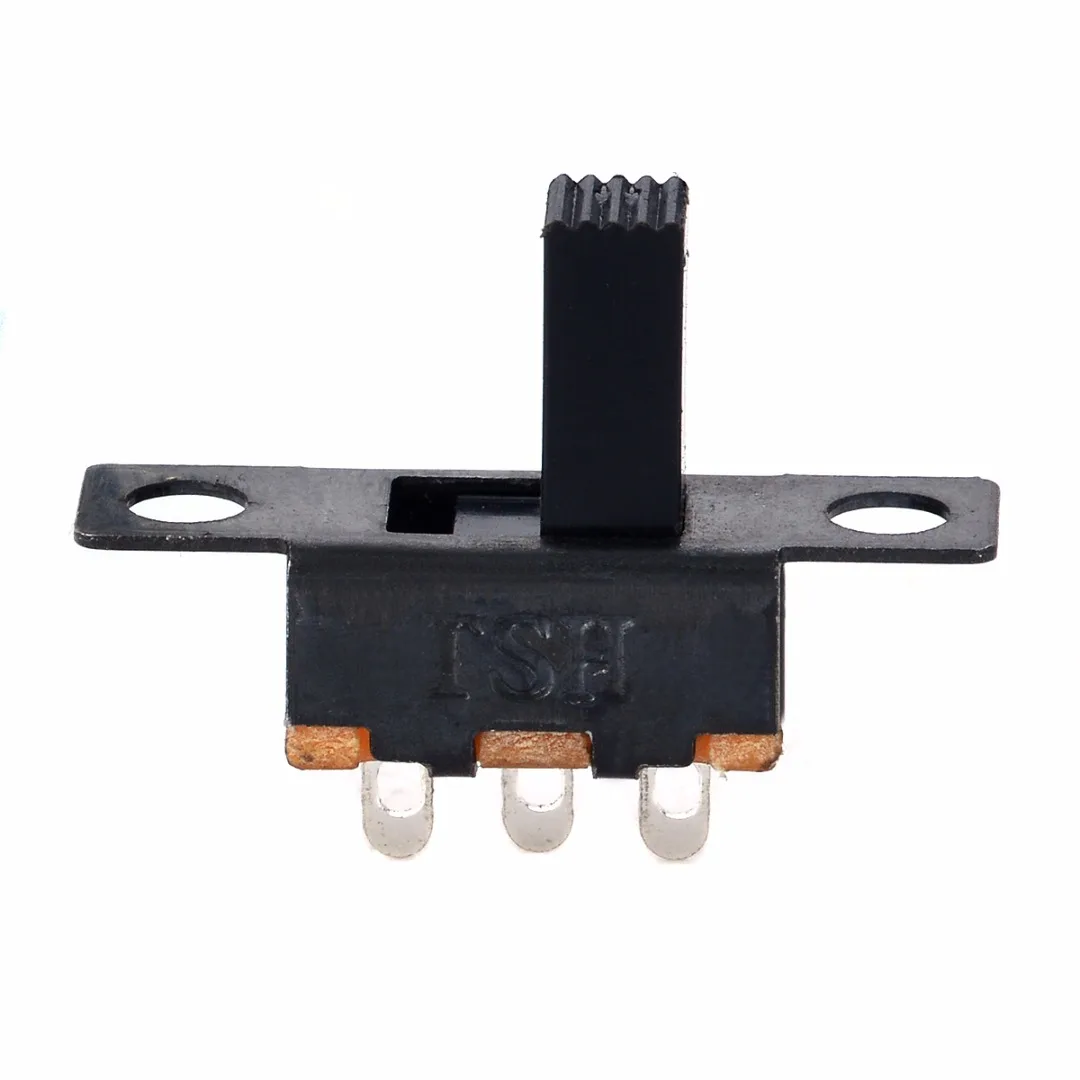 10pcs Black Small SPDT Switch Durable ON-Off Miniature Slide Toggle Switches DIY Power Electrical Component 100V 2A Mayitr