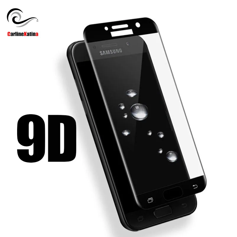 

9D for Samsung Galaxy A8s J7 Pro 2017 Prime Max A8 A7 2018 Tempered Glass Screen Protector Full Cover Film Curved edge Case