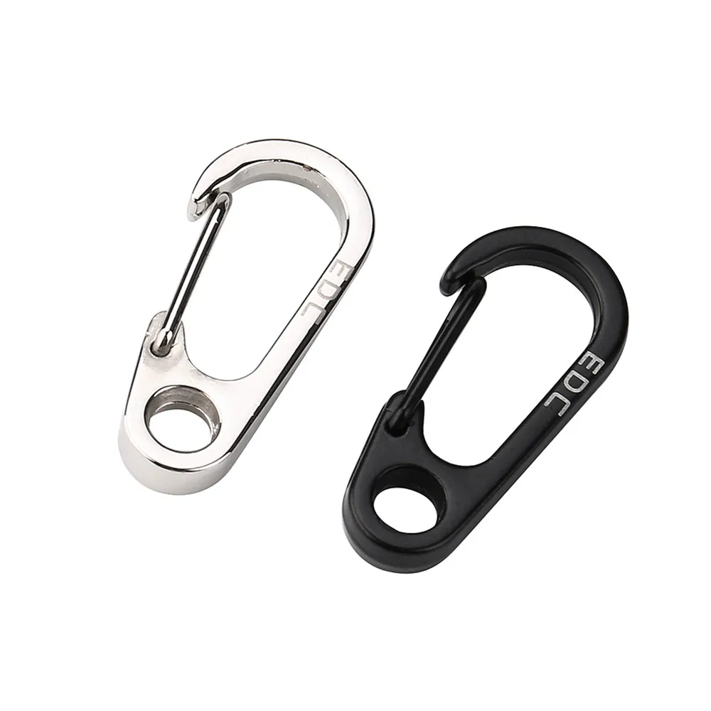 2 PCS high quality Spring Buckle Snap Alloy Nickel-free Plating Key Ring Carabiner EDC Hook Strong durable portable practical*30 2 PCS high quality Spring Buckle Snap Alloy Nickel-free Plating Key Ring Carabiner EDC Hook Strong durable portable practical*30