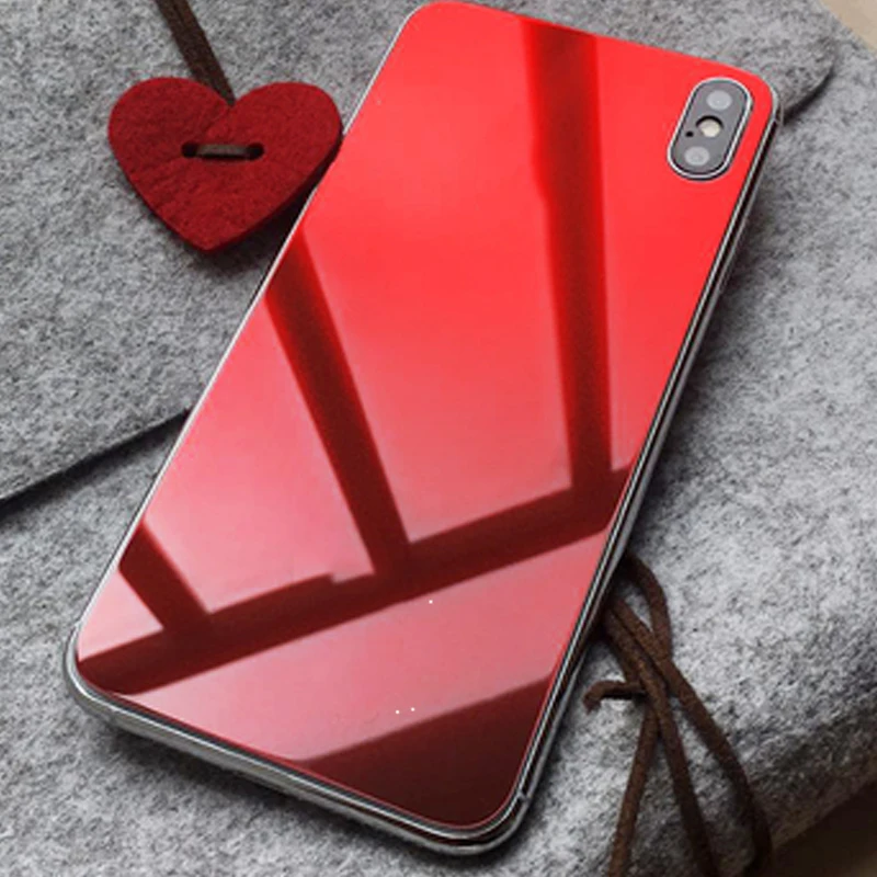 Luxury Colorful Back Film for iphone 6s 8 7 plus XS max XR Protective tempered glass on iphone 7 6S 8 x Screen Protector (6)
