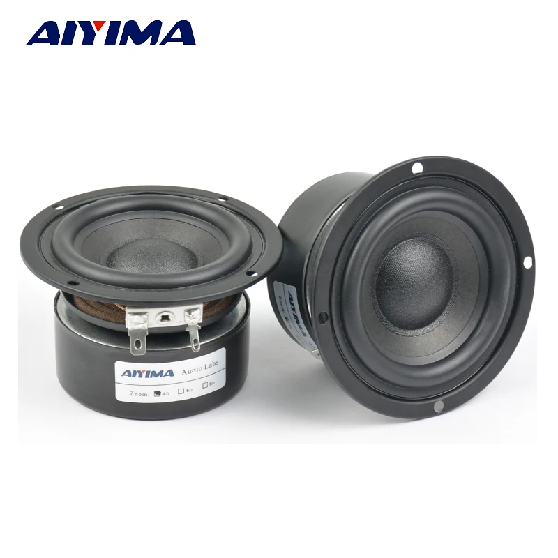 Динамики AIYIMA Hifi 3 дюйма 4 Ом 15 Вт 2 шт. | Электроника