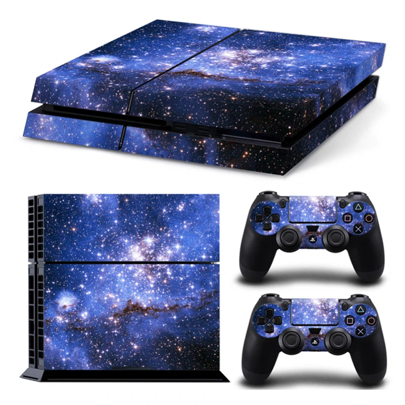 Galaxy Ps4コンソール用の粘着性ビニールステッカー 2つのコントローラー付き 4つのゲームパッド用のコントローラー Cover Sticker Sony 4 Stickerscover For Aliexpress