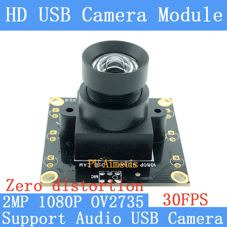 PU`Aimetis Mini Surveillance camera 1080P CCTV Linux UVC cam 30fps