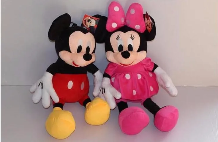 Оригинальная 50 см кукла мышка Минни большой плюшевый мягкий Микки кукла аниме девочка подарок на день рождения Дети Детские игрушки