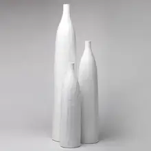 Белая Смола креативная абстрактная лаконичная Цветочная ваза статуя горшок домашний Декор ремесла украшение комнаты напольная ваза большого размера Статуэтка из смолы