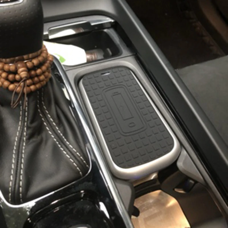 Для Volvo XC60 V60 S60 XC90 V90 S90 2018 2019 QI Беспроводное зарядное устройство чехол держатель