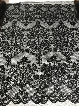 

Beautiful lace fabric with sequins embroidered lace fabric bridal Lace Fabric JIANXI.C-61220 embroidered tulle lace