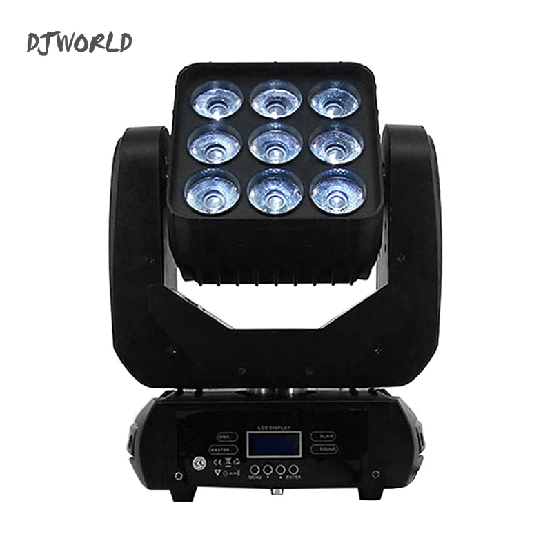 

2pcs/lot DJWorld LED 9x12W 4in1 Matrix DMX512 Beam Moving Head For Wedding Decoration Christmas For Home Led Lamp Disco Stage