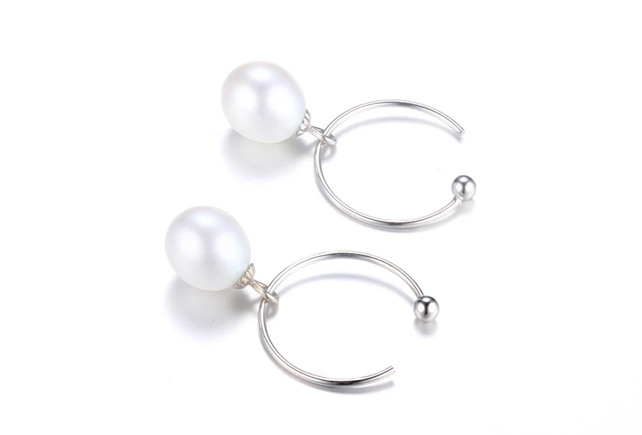 Dainashi new arrival 925 silver freshwater natural real pearls ear rings fine jewelry for women gifts