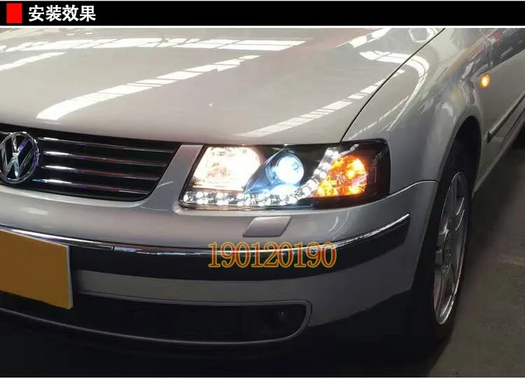 JGD абсолютно стиль для VW PASSAT B5 светодиодный налобный фонарь 2000-2007 Биксеноновая фара светодиодный DRL Автомобильные фары