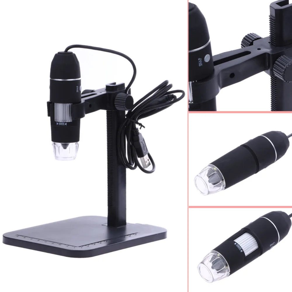 Portable USB Digital Microscope 1000X 8 LED 2MP Digital Microscope