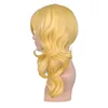 QQXCAIW Long Wavy Cosplay Mixed Blonde Wig Costume 2 Ponytails Heat Resistant Synthetic Hair Wigs ► Photo 2/3