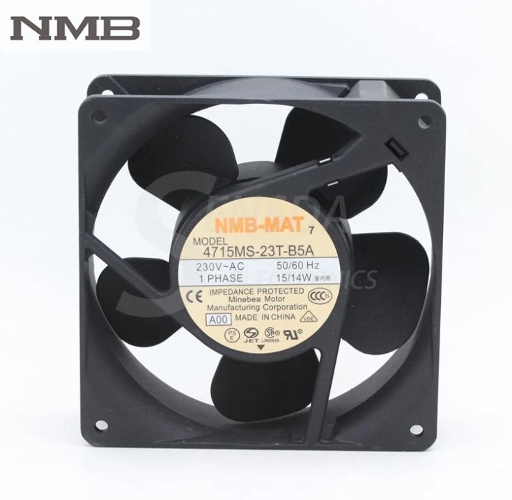 Оригинал для NMB 4715MS 23T B5A AC 230V 12038 12cm 120mm Промышленные Металлические осевые