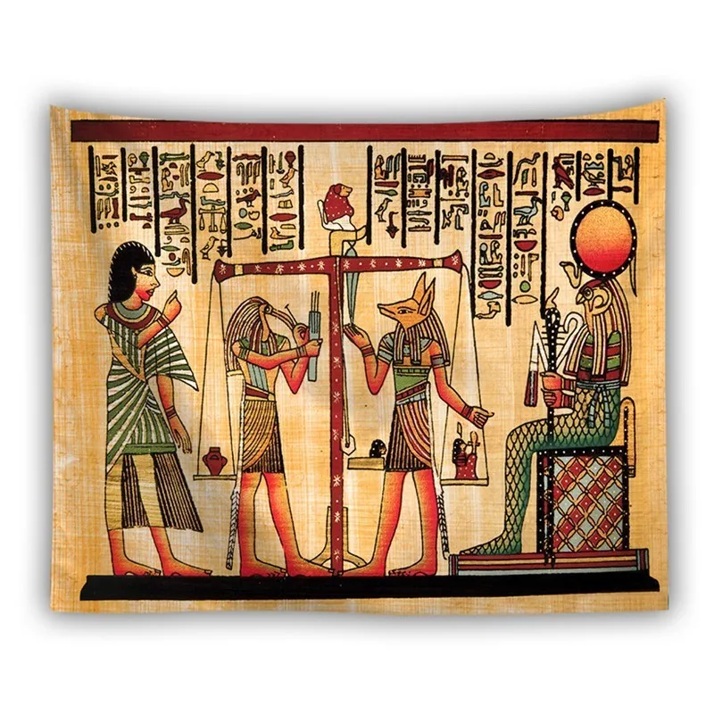 Гобелен с изображением древнего египетского фараона, мандала, настенная ткань, Солнцезащитная пирамида, психоделический гобелен, хиппи, бохо, знаменитая картина, египетское одеяло - Цвет: 11