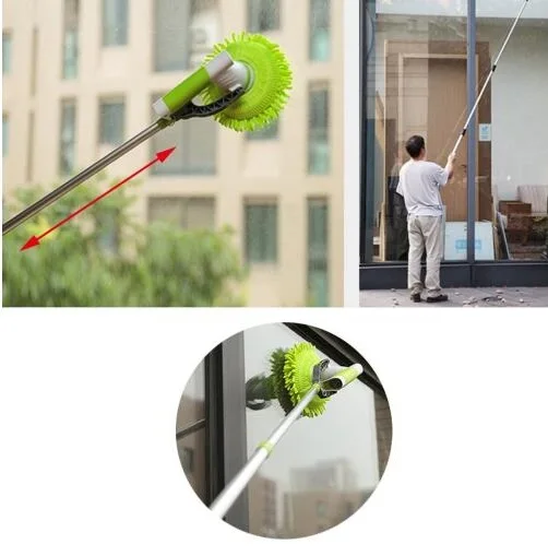 

Household Use Electric Charging Cleaning Brush Adjustable 360 Rotating Automatic Cleaning Window Floor Mop Green