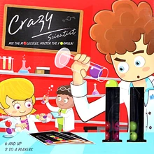 Crazy Scientist тестовые бусины-трубки, умная настольная игра, набор для детей, Steaser и гонки, семейные вечерние веселые игры, Рождественский подарок