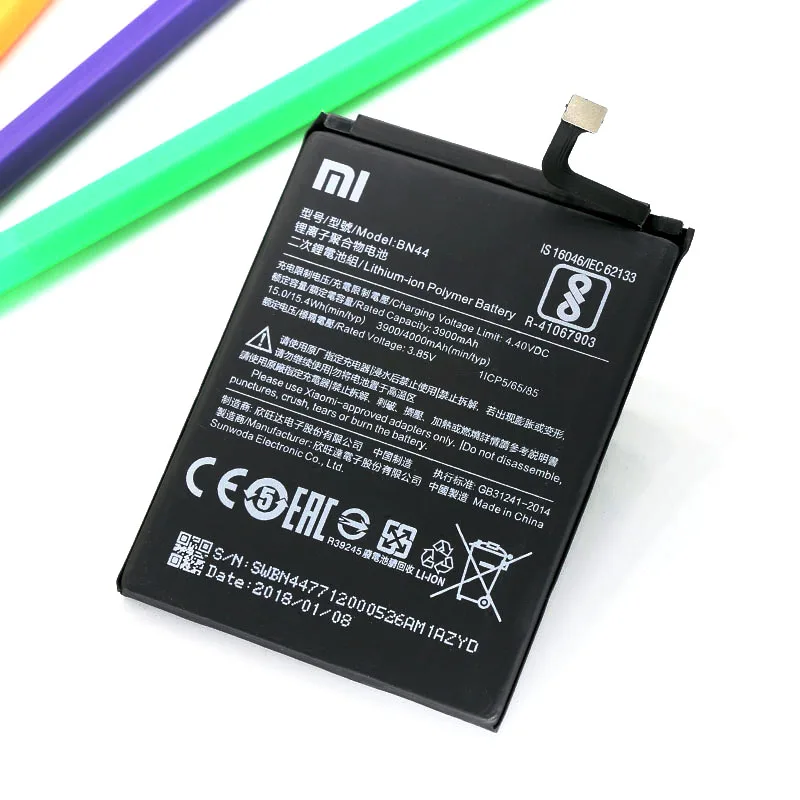 Оригинальный аккумулятор Xiaomi Redmi 5 Plus BN44 4000 мАч для сменный высокого