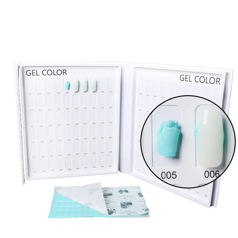 

Professional Model Nail Color Display Box Book Dedicated 216/120 Card Chart Painting Manicure Nail Art Jewelry Display Book