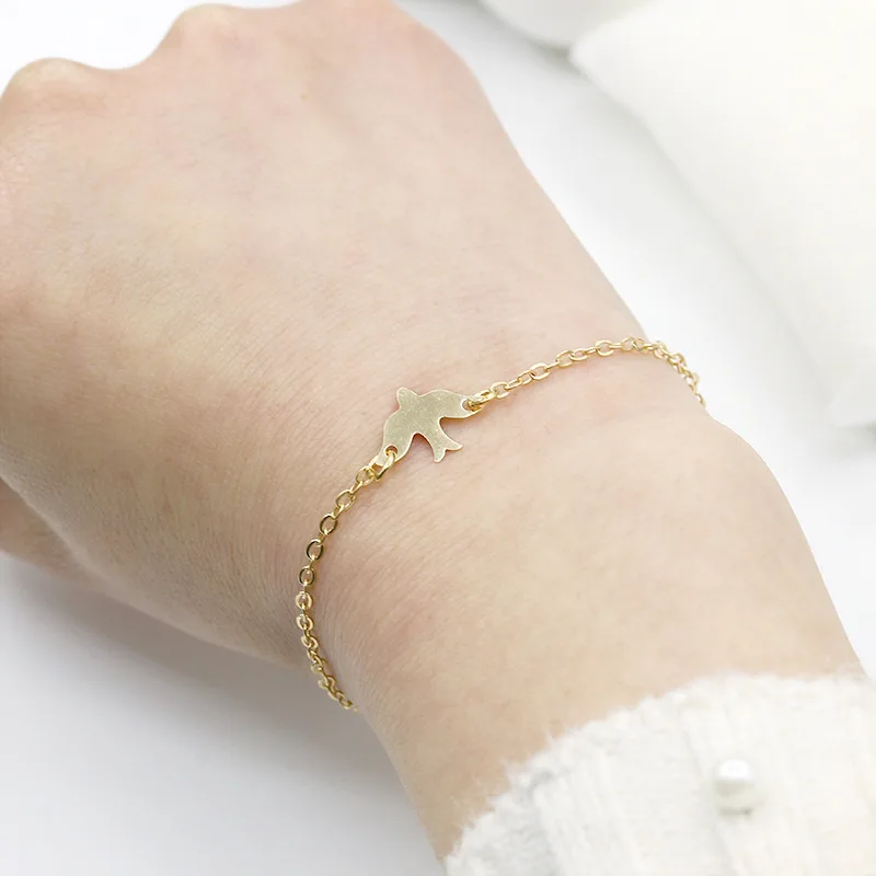 2pcs/set gold+silver Simple personality design pigeon bracelet | Украшения и аксессуары