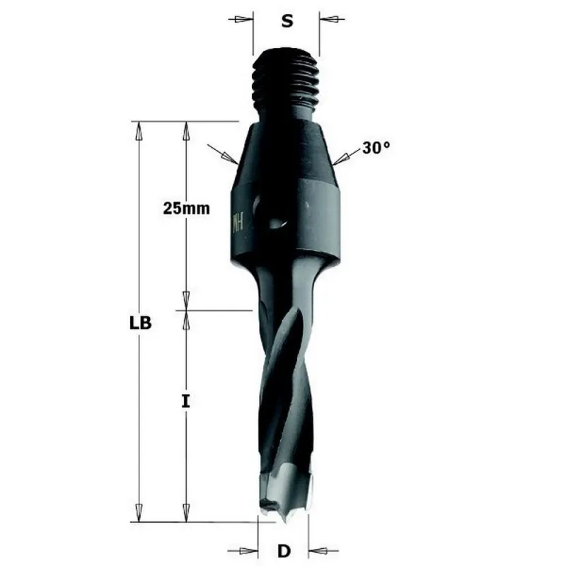 CMT 341.100.11 сверло без зенковки HM диаметр 10x30 s M10/30 DX|Аксессуары для