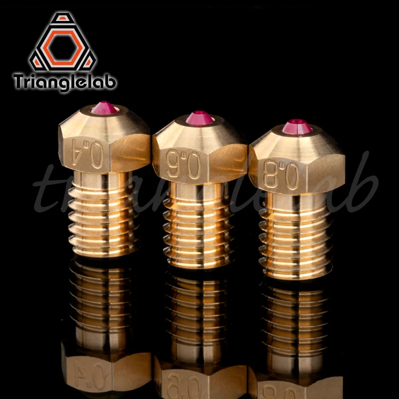 Compatível com Petg Milímetros para E3d Trianglelab Alta Temperatura Rubi Hotend Bico 1.75 v6 Abs Peek Pei Nylon Etc Bocal Ruby T-v6 - Imagem 3