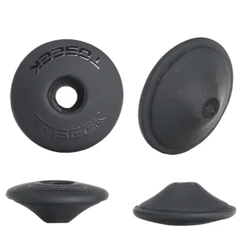 

Hot Sale TOSEEK 6g Matte Full Carbon Fiber Handlebar Top Cap Bicycle Stem Headset Top Cap Cover MTB Bike Part Send screws