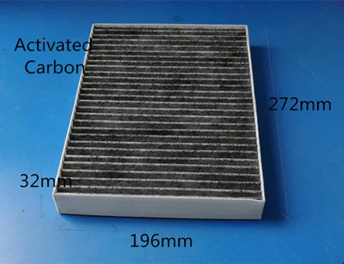 Free Shipment CUK2742 Factory Outlet 647945 Activated Carbon Car Cabin Air Filter for CITROEN 272*196*32mm CUK2733 | Автомобили и