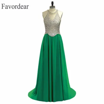 

Favordear Formal Gowns Vestido De Festa Sexy Dark Burgundy Royal Blue Sheer Top Halter Beading Elegant Evening Dresses Hot Sale