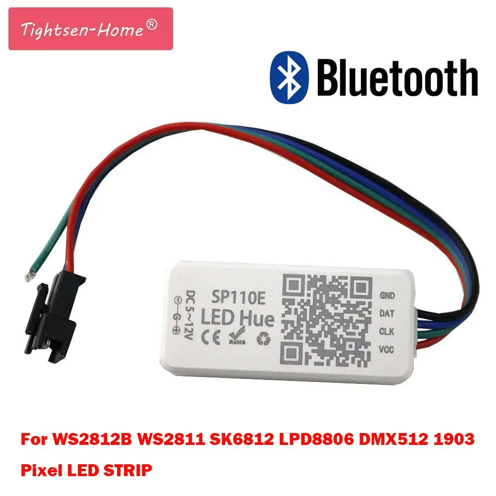 Светодиодный светильник SP110E с Bluetooth контроллером лента для смартфона WS2812B SK6812