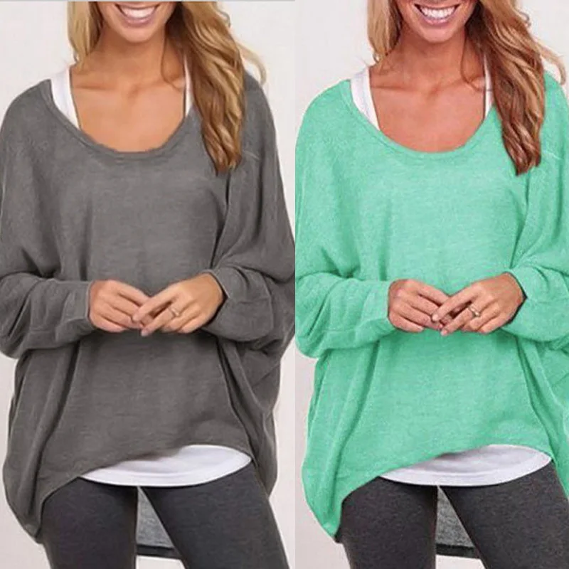 

9 Colors ZANZEA Fashion Women Blouse 2019 Spring Autumn Batwing Long Sleeve Tops Casual Loose Solid Shirt Plus Size Sexy Blusas