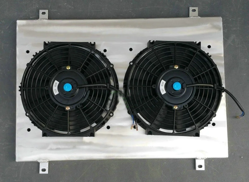 Shroud And Fans 42 мм 2row алюминиевый радиатор для Subaru Outback Sport IMPREZA WRX GC8 STI EJ20 2.0L 1992-2000 MT+ вентиляторы 93 94 95 99 00 - Цвет: Shroud And Fans