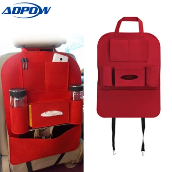 

Multi Pocket Storage Bag Car Seat Cover Seat Back Box Organizer Holder For Phone Book Car Styling Auto Car Seat Bag Organizer
