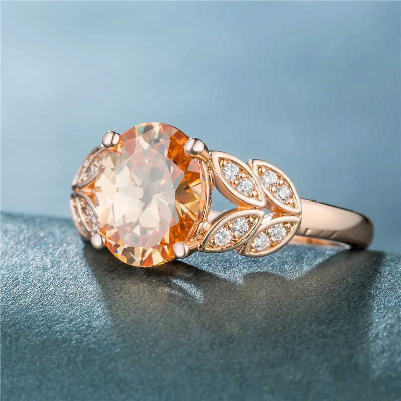 DODO Винтаж 585 розовое золото цвет кольцо AAA Циркон Кристалл Листья ювелирные изделия антикварные свадебные кольца для женщин горячие ювелирные изделия кольца B1441