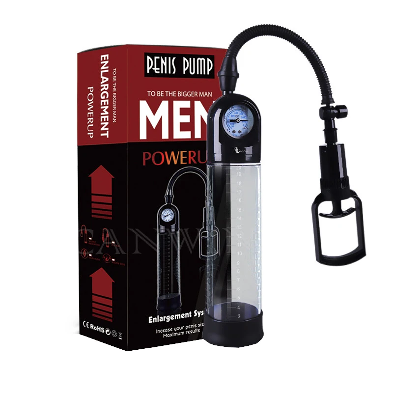 Manual Pusher Cock Vacuum Peni Pump Enhancement Enlarger Massage For