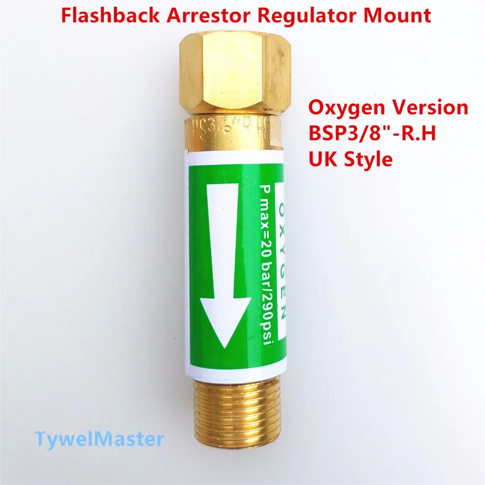 Professional Flashback Arrestor 1pcs UK Style Regulator Mount BSP3/8"R