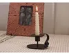 Iron European Style Candlestick Stand Candle Holder Vintage Retro Style Classic Look Taper Holder Matte Black For Wedding ► Photo 2/6