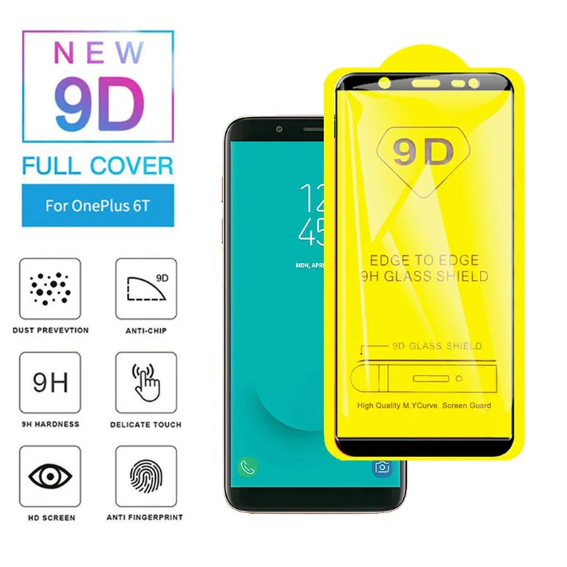 9D полное покрытие стекла для samsung Galaxy A7 Защитная пленка для экрана для samsung Galaxy J4 Plus J6 J8 A6 A8 закаленное стекло