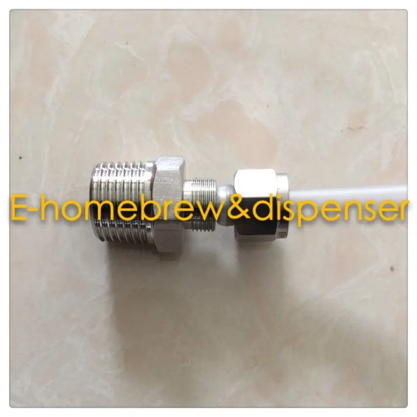 

Free shippping food grade 304 stainless steel ferrule connector ,Male ZG1/2',For 10mm hose.