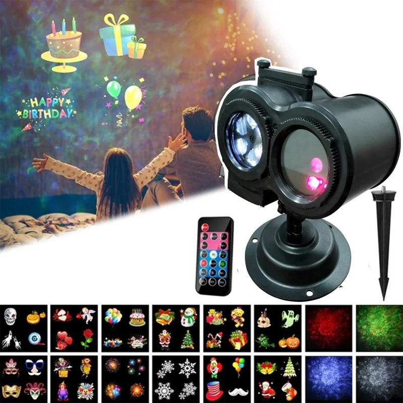 

Holiday Light Christmas Laser Projector Lamp 5W Sound Activated Laser Projector RGB Stage Lighting effect Lamp Light Music Chris