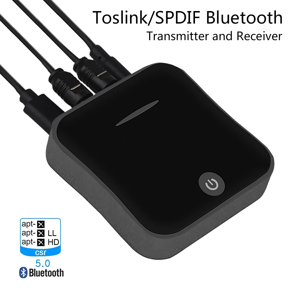 Bluetooth 5,0 аудио передатчик приемник CSR8675 Aptx HD адаптер оптический Toslink/3,5 мм AUX/SPDIF для автомобиля тв наушники